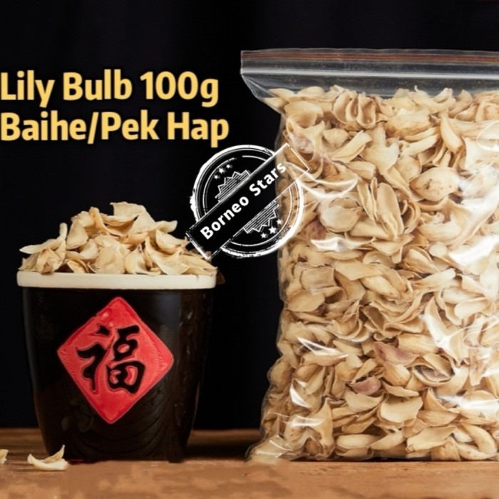

Ready Bai He Kering/Lily Bulb/100 Gr// Tanaman Herbal Batuk
