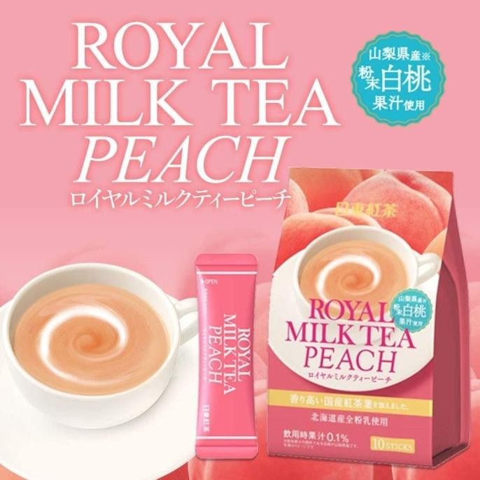 

NEW PRODUK NITTOH KOCHA ROYAL MILK TEA JAPAN TEH SUSU IMPORT JEPANG AMAOU PEACH !!!!!