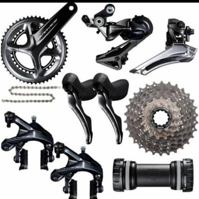 GROUPSET SHIMANO DURAACE R9100 RIM BRAKE DUAL PIVOT + BB TERMURAH