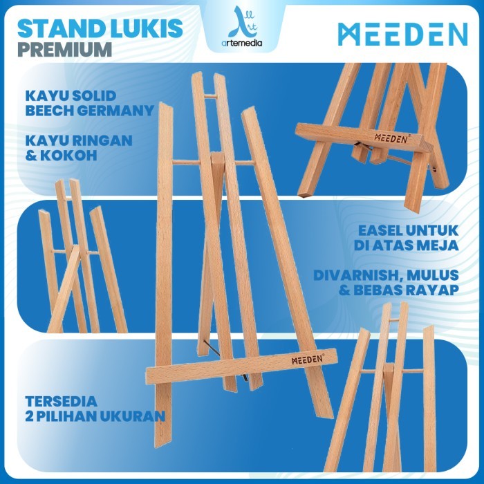 

Sale Meeden Table Top Easel A-Frame Portable Display Solid Wood Stand Lukis