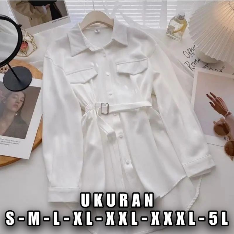 Bju Pesta Kondangan Atasn Blouse Import Premium Baju Atasan Kerja Kantor Pakaian Blos Murah Blues Ku