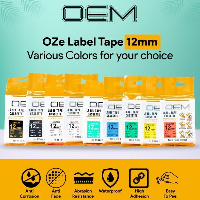 

OEM TAPE OZE 12MM UNTUK BROTHER PRINTER LABEL ORIGINAL DAN TERPERCAYA