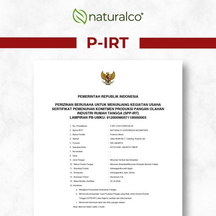 

READY STOCK NATURALCO ASHWAGANDHA WITH APPLE ~ RELAXING ADAPTOGEN | 100G | 10 SAJIAN !!!!!