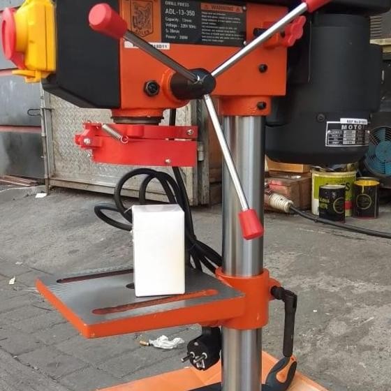 Mesin Bor Duduk Bench Drill 13Mm Adler 350 Watt Original Tembaga