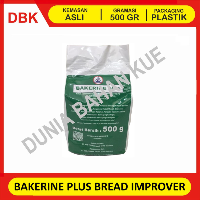 

BREAD IMPROVER BAKERINE PLUS 500 GR / PENGEMBANG PELEMBUT ROTI