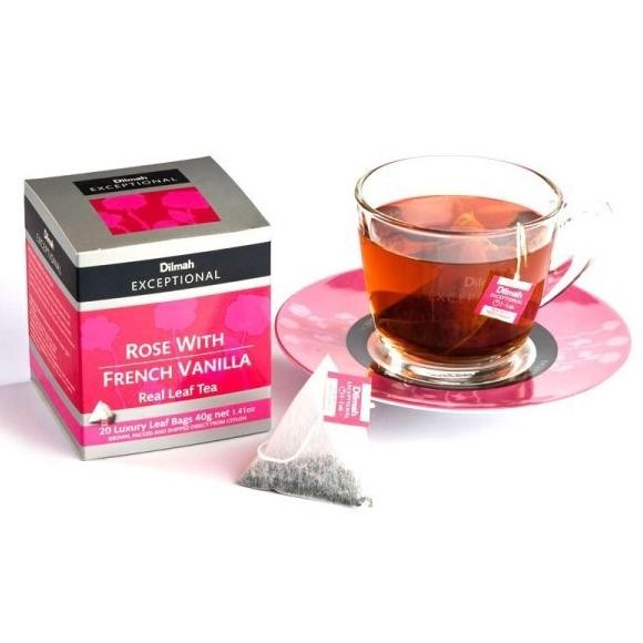 

READY STOCK DILMAH EXCEPTIONAL ROSE WITH FRENCH VANILLA TEA - TEH CELUP !!!!!