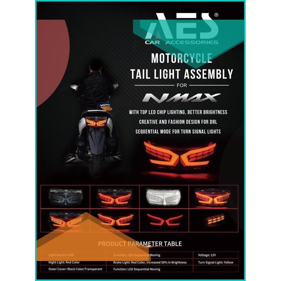 Lampu Stop Nmax / Stoplamp 3IN1 Nmax New / Lampu Stop Yamaha Nmax AES