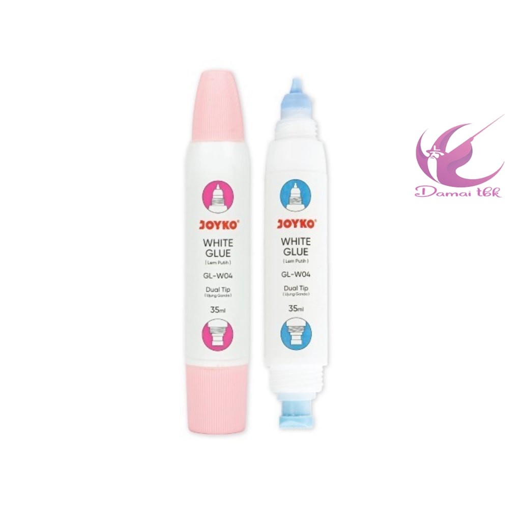 

White Glue / Lem Kertas Putih Cair Dual Tip 35 ml - Joyko GL-W04