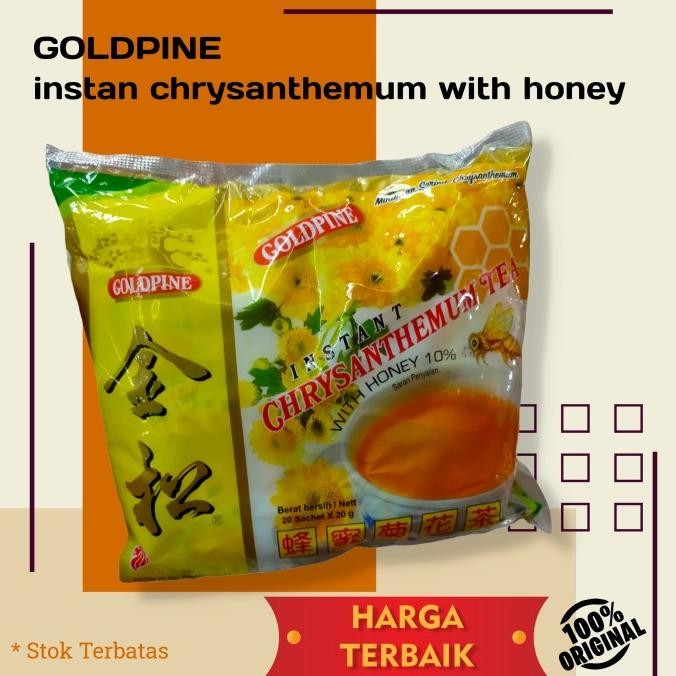 

BIG SALE GOLDPINE INSTANT CHRYSANTHEMUM TEA WITH HONEY 200GR TEH KRISAN !!!!!