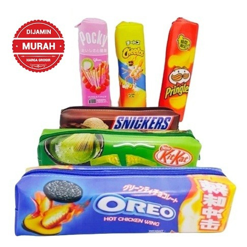 

Kotak Pensil Unik Motif SNACK Tempat Pensil Gambar Lucu