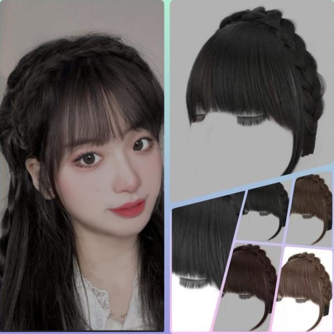 TERBARU BANDO PONI HAIR SINTETIS KEPANG PREMIUM BANDO WIG PONI 