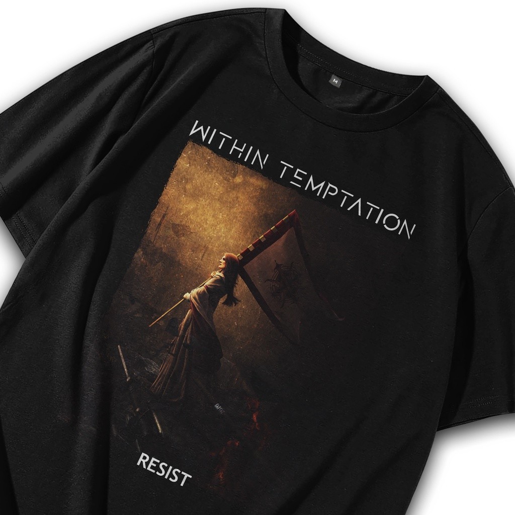 KAOS METAL ID - Kaos Band Gothic Metal Within Temptation / Tshirt Band / T shirt Band / Baju Band Or