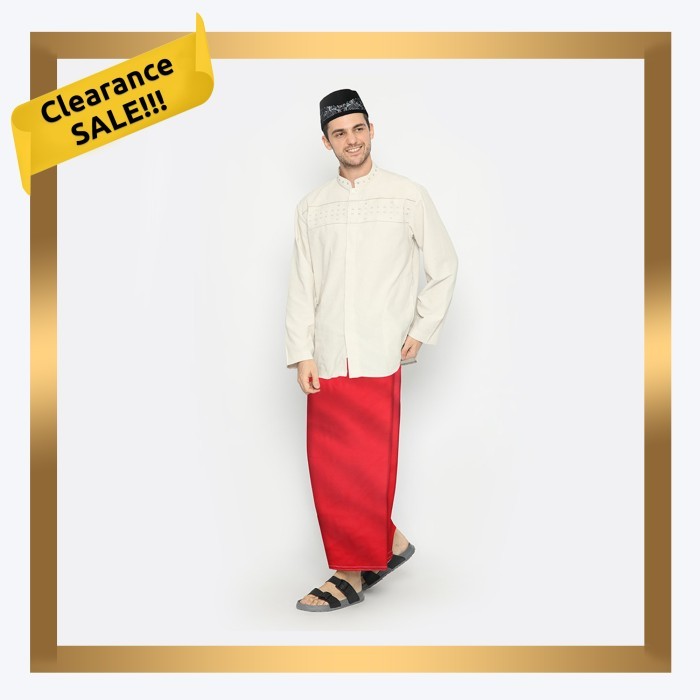 BOOM SALE Sarung ATLAS Favorit Warna Polos Merah