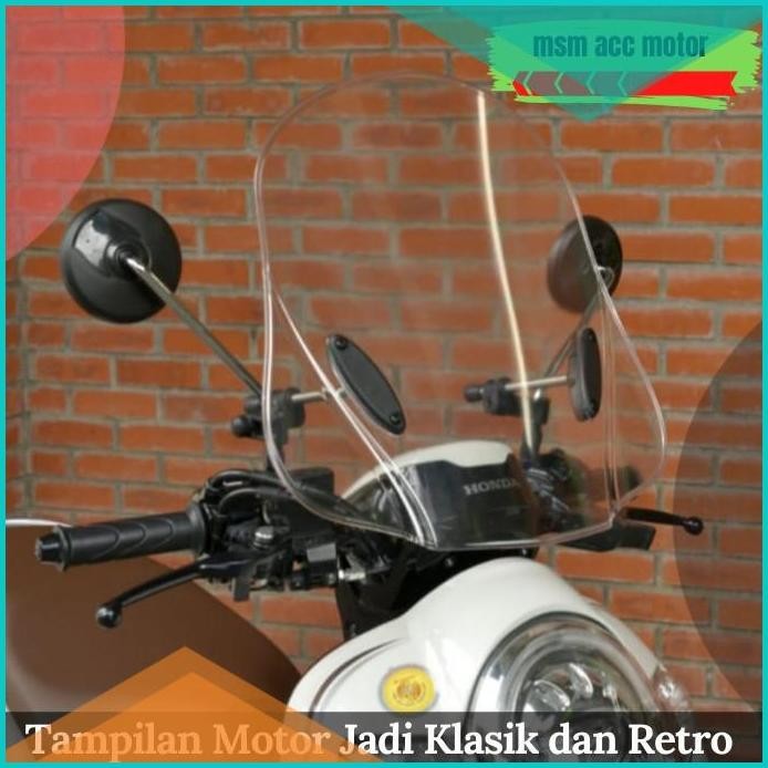 Spion Scoopy Genio Beat Street Beat Model Bulat Centro Original TGP 1