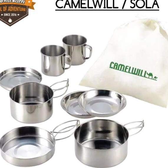 Paket Lengkap Cookingset Nesting Camelwill Alat Masak Camping Ter