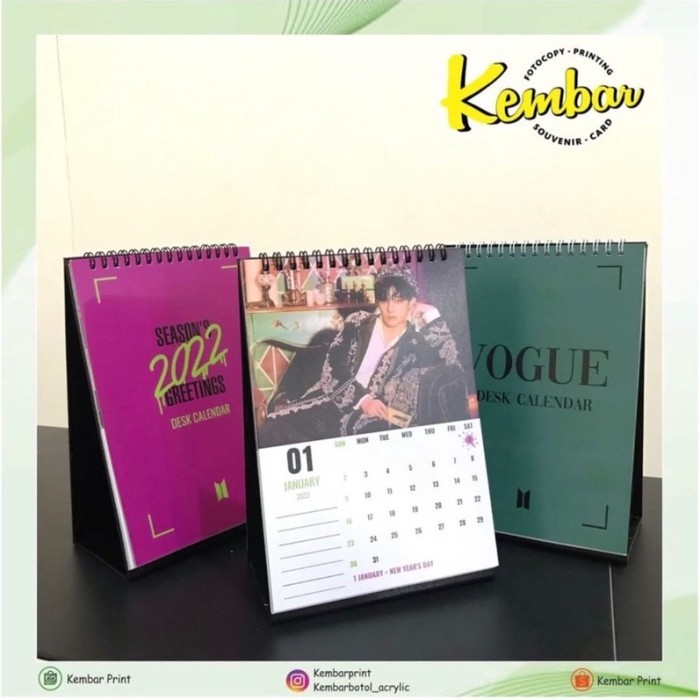 

Terlaris Dudukan Tatakan Kalender Duduk Meja A4 ( 21X29.7 Cm ) Landscape / Keren
