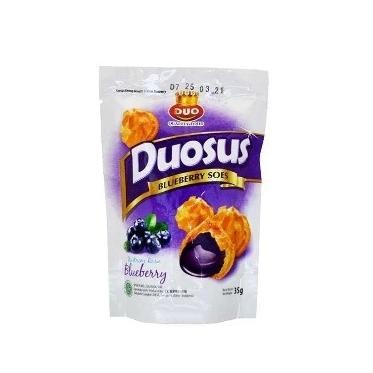 

Duosus Kue Soes Kering 35gr Cokelat Blueberry Coklat Blubery Snack