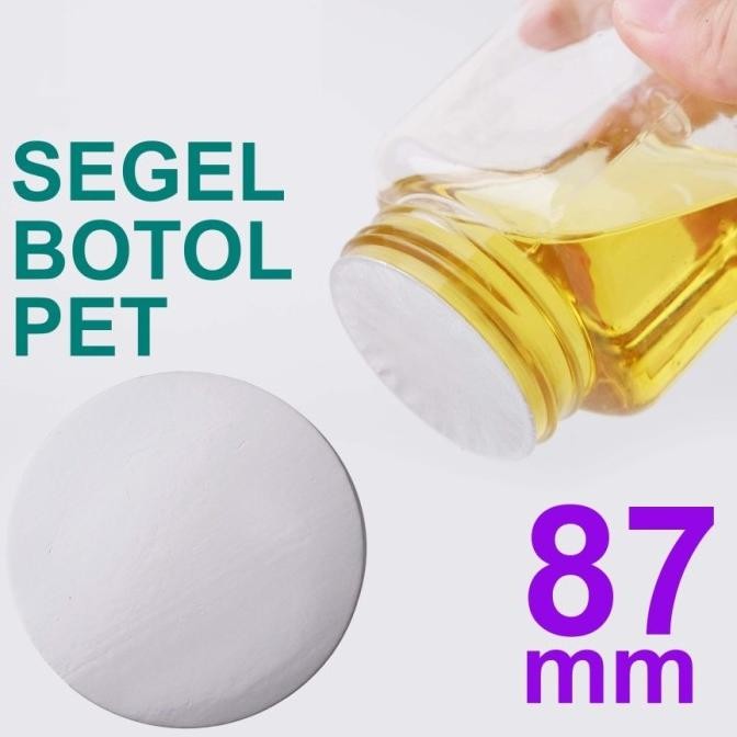 Seal Induksi PET 87 mm Segel Alumunium Foil Tutup Jar Toples Plastik