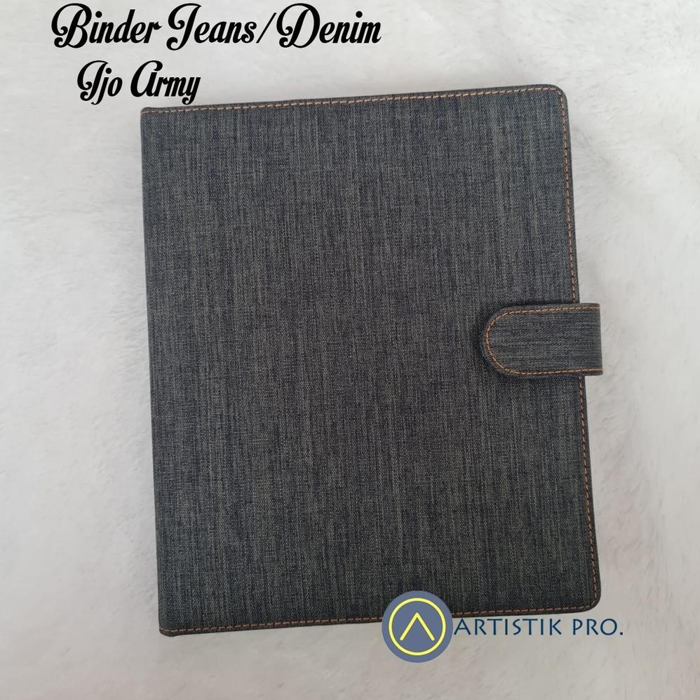 

BISA COD BINDER JEANS/DENIM 7 PILIHAN WARNA, A5 & B5 ew-98