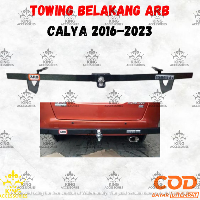 Tanduk Towing Depan Dan Belakang Besi Pelindung Bemper Calya 2016-2023