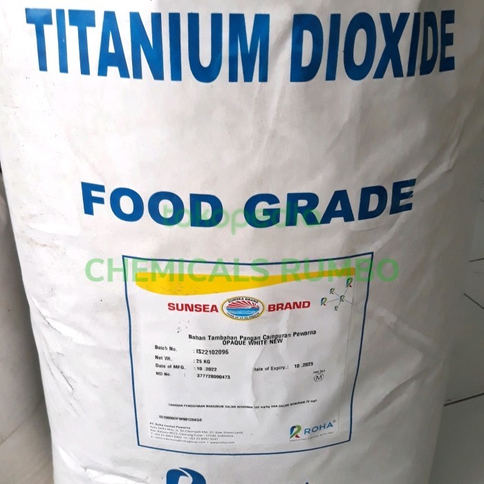 

Pewarna Makanan Bubuk Opaque White Food Grade / Warna Putih 1 KG.