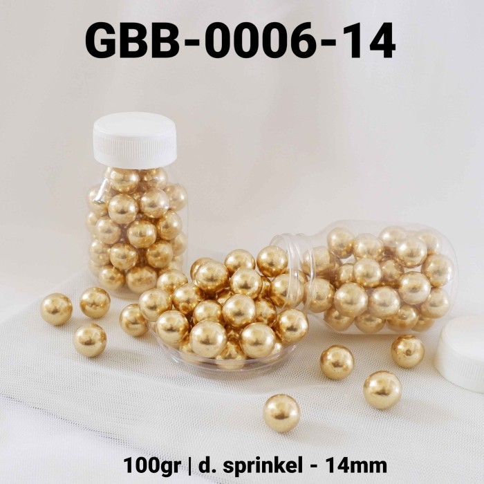 

GR-GBB-0006 Sprinkles sprinkle sprinkel mutiara gold 100gram