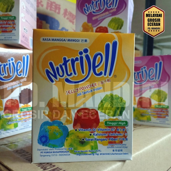 

NUTRIJELL JELLY RASA MANGGA ISI 12 @ 15 GR MANGO