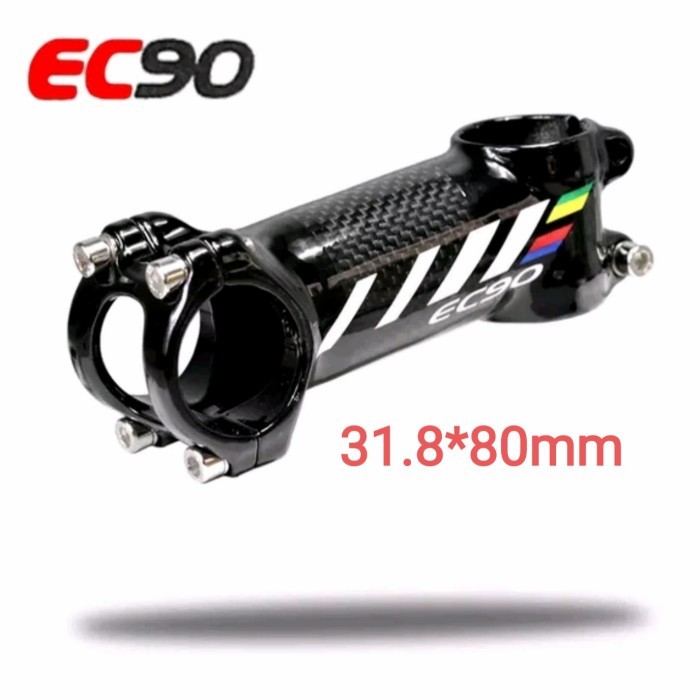Ready Stem EC90 Alloy Carbon Size 31.8mm Panjang 80mm - Stem Handlebar