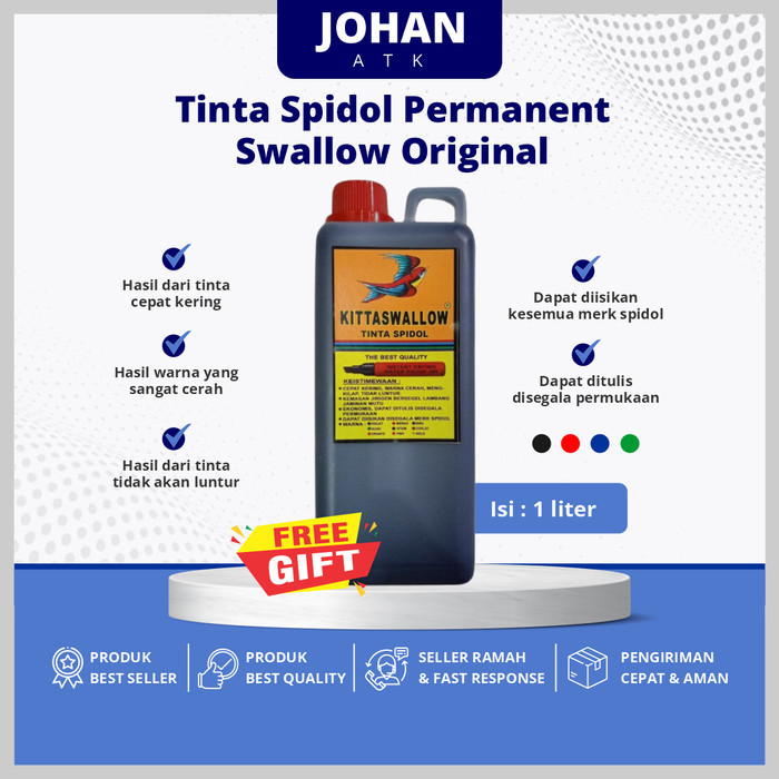 

Ready Tinta Spidol Permanent Swallow Original