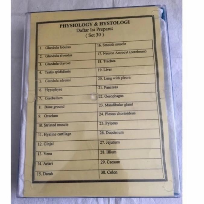 Sale Preparat Sel Histologi Dan Phisiologi 30 Macam