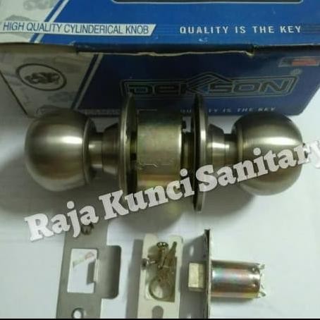 Kunci Bulat Kamar Mandi Dekson 8587 BK/Kunci Pintu WC