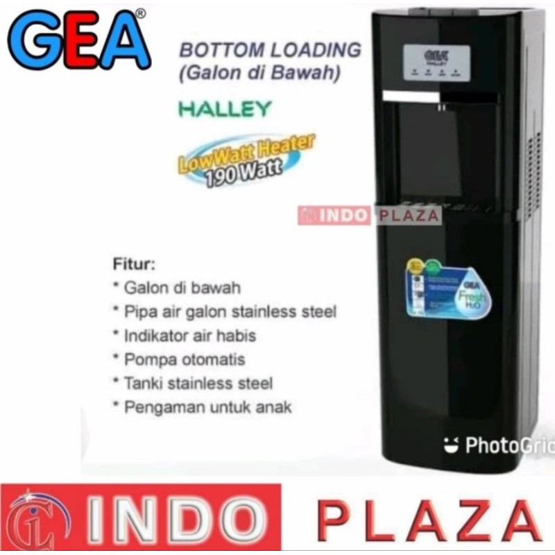 DISPENSER GALON BAWAH GEA HALLEY LOW WATT