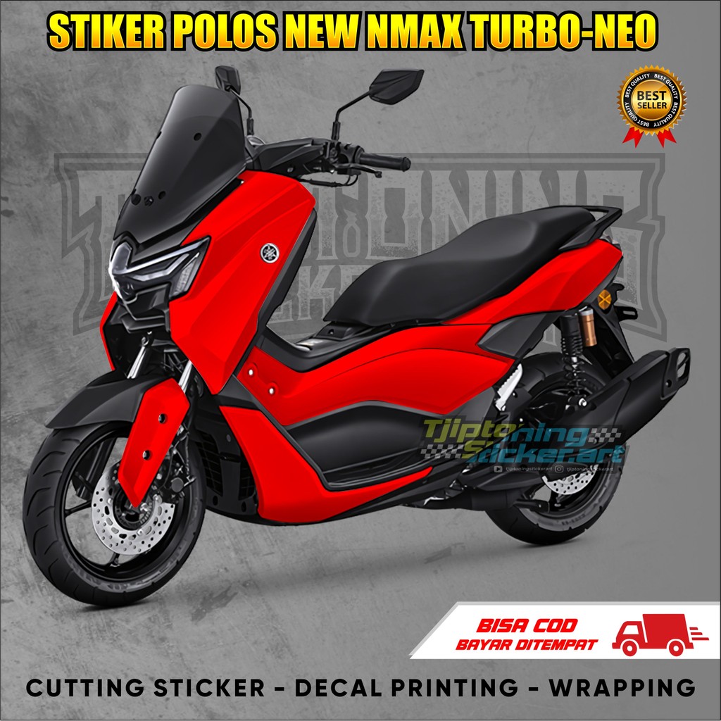 STIKER POLOS NEW NMAX TURBO - NMAX NEO - NMAX TERBARU - STIKER WARNA