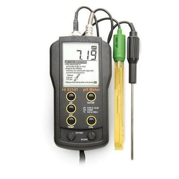 Hanna Instruments Hi 83141 Ph Meter With Electrode And Temp Probe