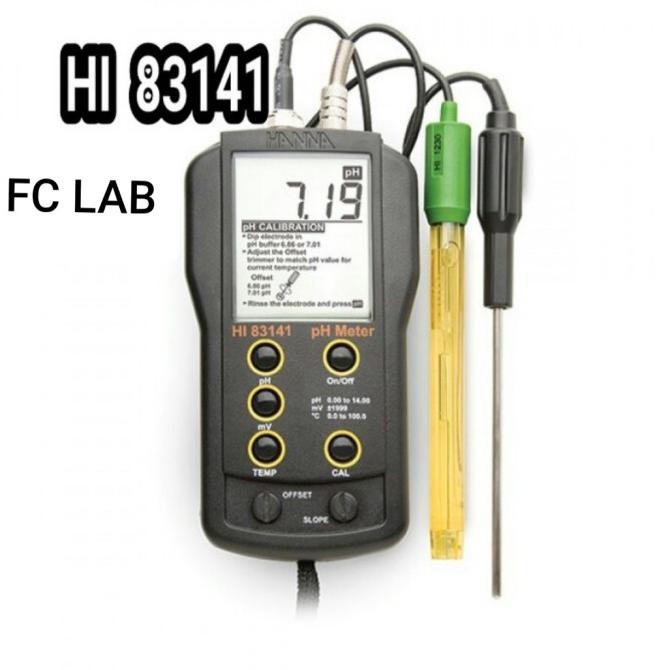 Hanna Hi83141 Ph Meter With Electrode And Trmp Probe / Hanna Hi 83141
