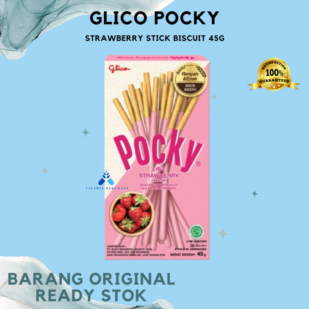 

Glico Pocky Strawberry Stick Biscuit 45g