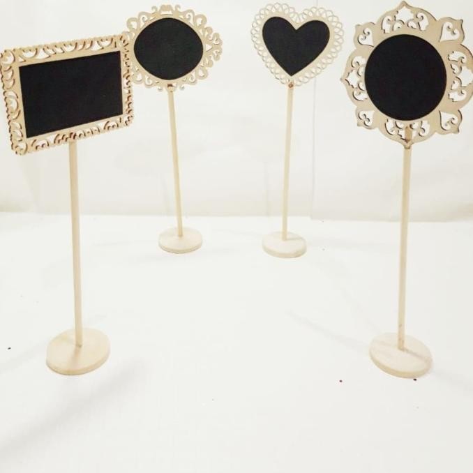 

Papan Tulis Kecil Nama Nomor Meja Restoran Dekorasi Unik Kayu Papan