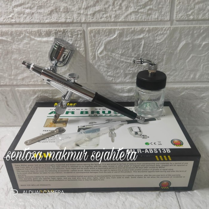 

Ba Mollar Abs13B Air Brush Kit Paint Spray Gun Lukis Spet Air Pen Brush