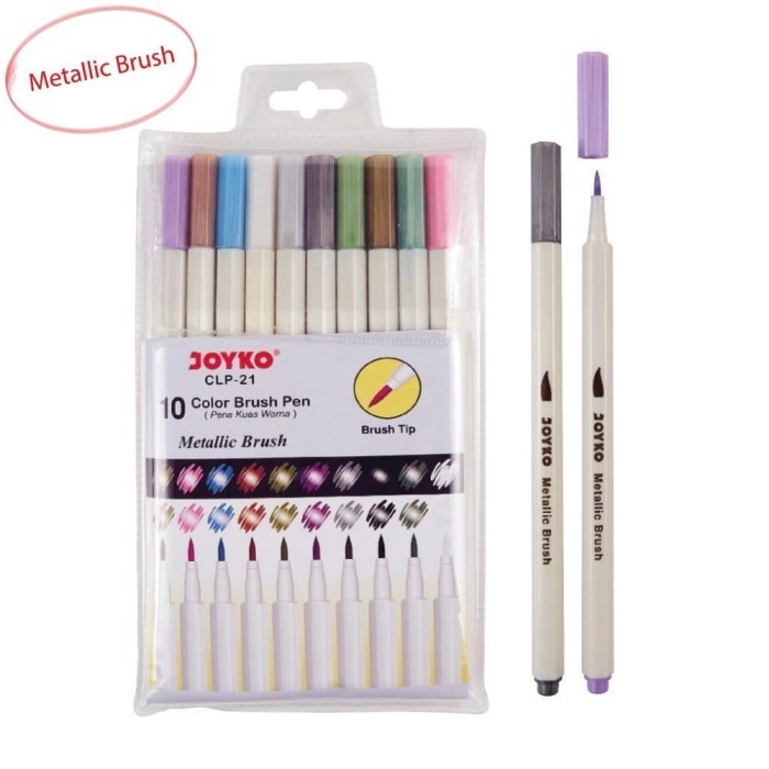 

Ba New Product Joyko Metallic Brush Pen Set 10 Mauren12