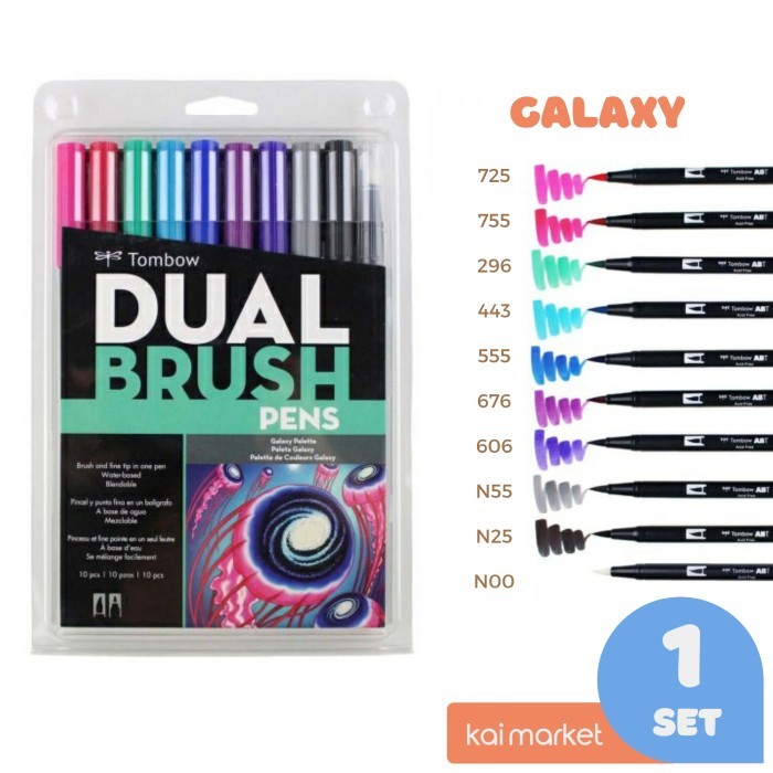 

Ba Tombow Dual Brush Pen Galaxy Palette Isi 10 Pcs