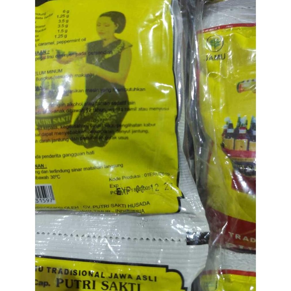 

[PAKET HEMAT] JAMU TRADISIONAL CAP PUTRI SAKTI 1 KARTON 100ML - PROMO