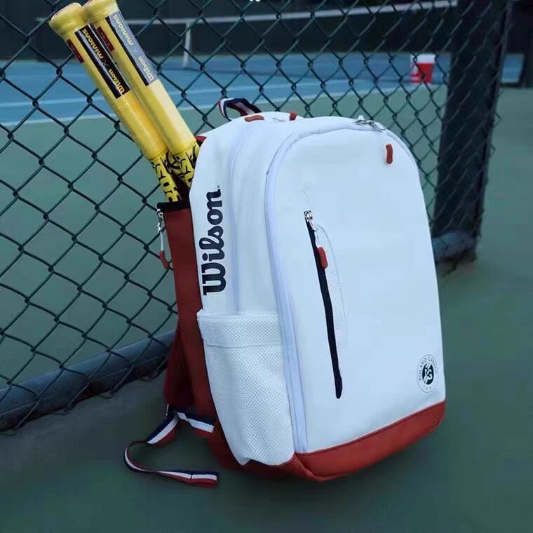 [Stok Tersedia] Wilson Wilson Tas Tenis Ransel 2 Potong Tas Raket Jaring Perancis 2022 Gaya Baru Ran
