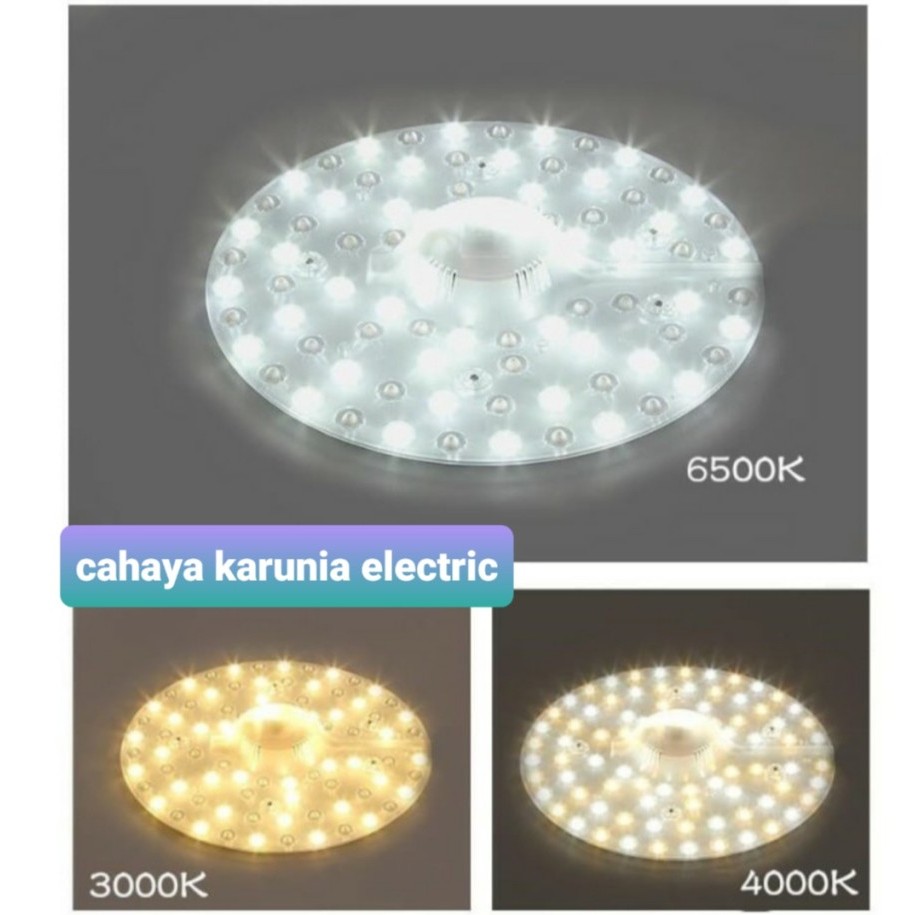 Lampu TL ring LED / lampu modul plafon / LED ring bulat - warm white, 12 watt