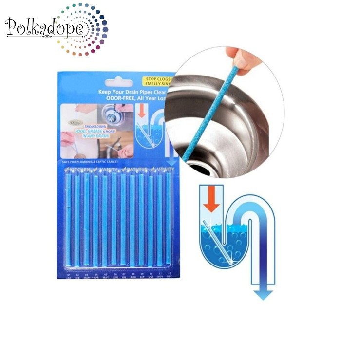 Sani Sticks Anti Sumbat Bau Stick Pembersih Saluran Air Pipe cleaner - SANI STICK BIRU