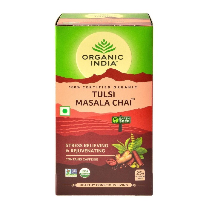 

Best ORGANIC INDIA Organic Tulsi Masala Chai Tea (25 Infusion Bags)