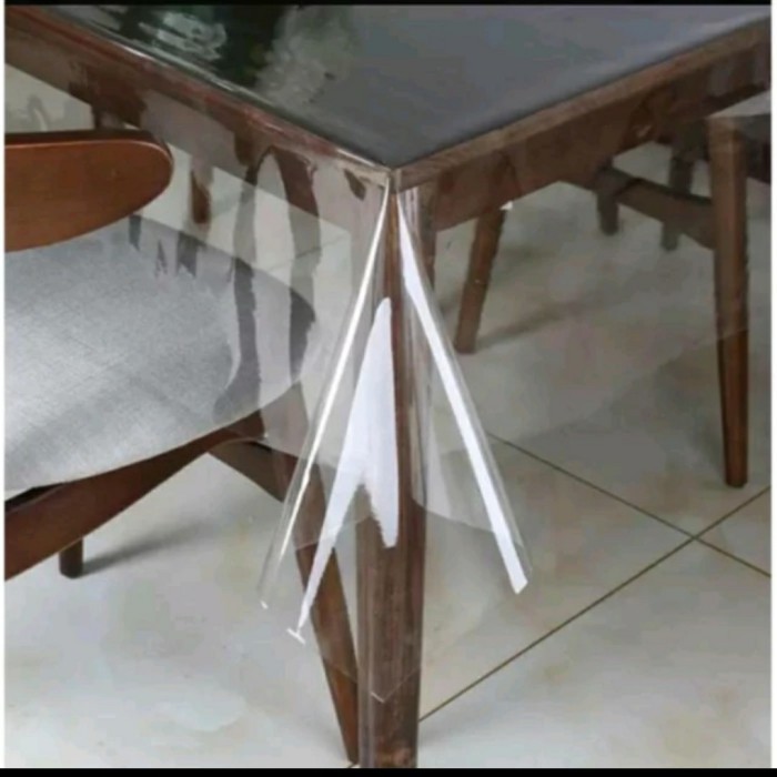Galih Plastik Taplak Meja, Alas Meja Pvc Transparan 0,5Mm X 120Cm X 50Cm