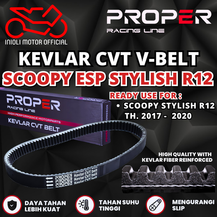 Jona Vanbelt Vbelt Kevlar Proper Racing Line Scoopy Esp Sytlish Ring 12 R12 Ban Donat Pertama K16