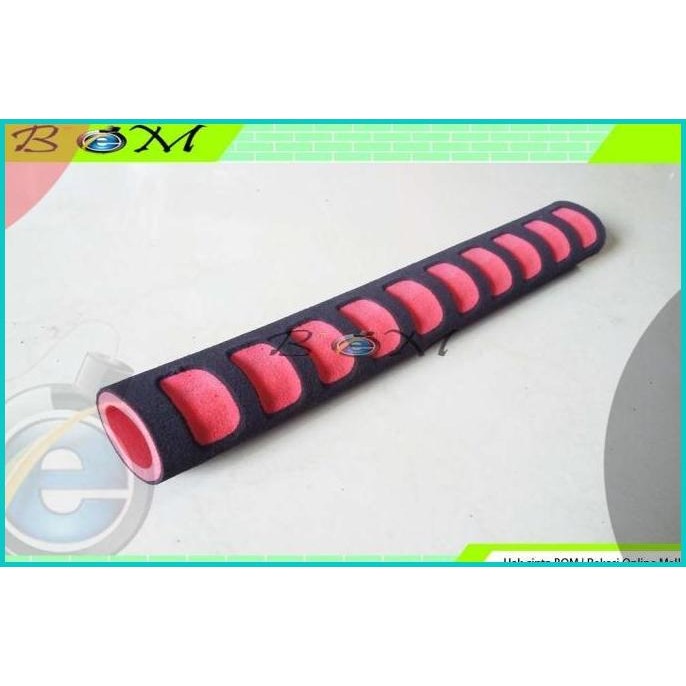 handgrip handfat busa stang setang sepeda motor hitam merah 140BZ4 ac