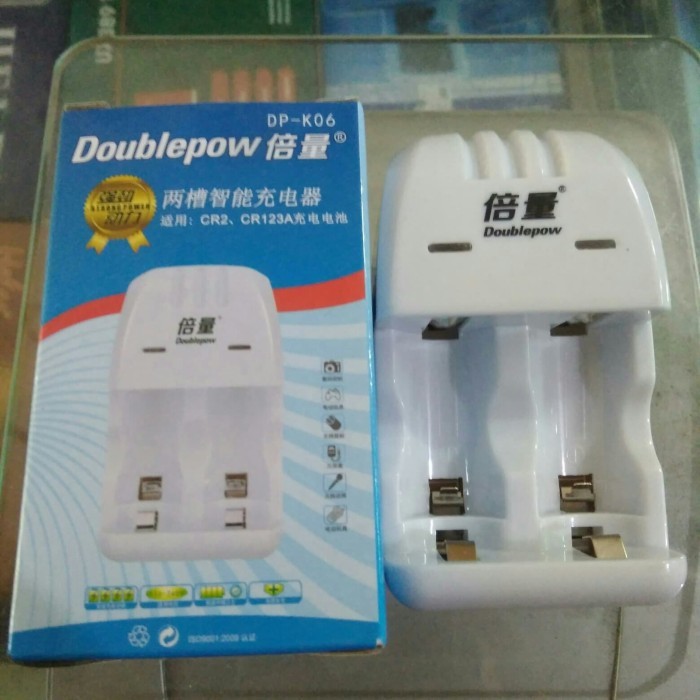 Charger Baterai Battery Cr2 Dan Cr123A Doublepow