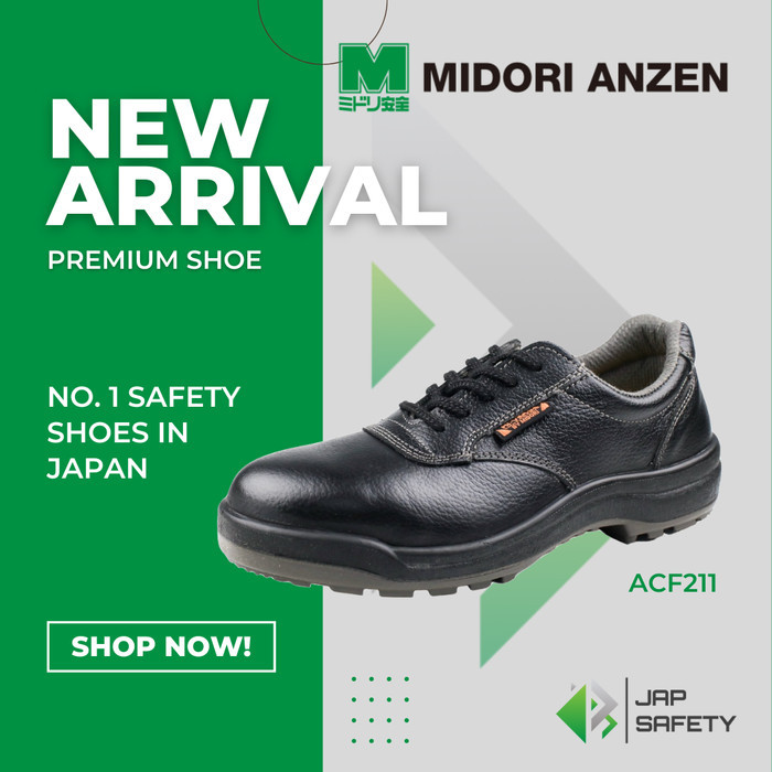 Tersedia Midori Anzen Acf211 Sepatu Safety / Safety Shoes